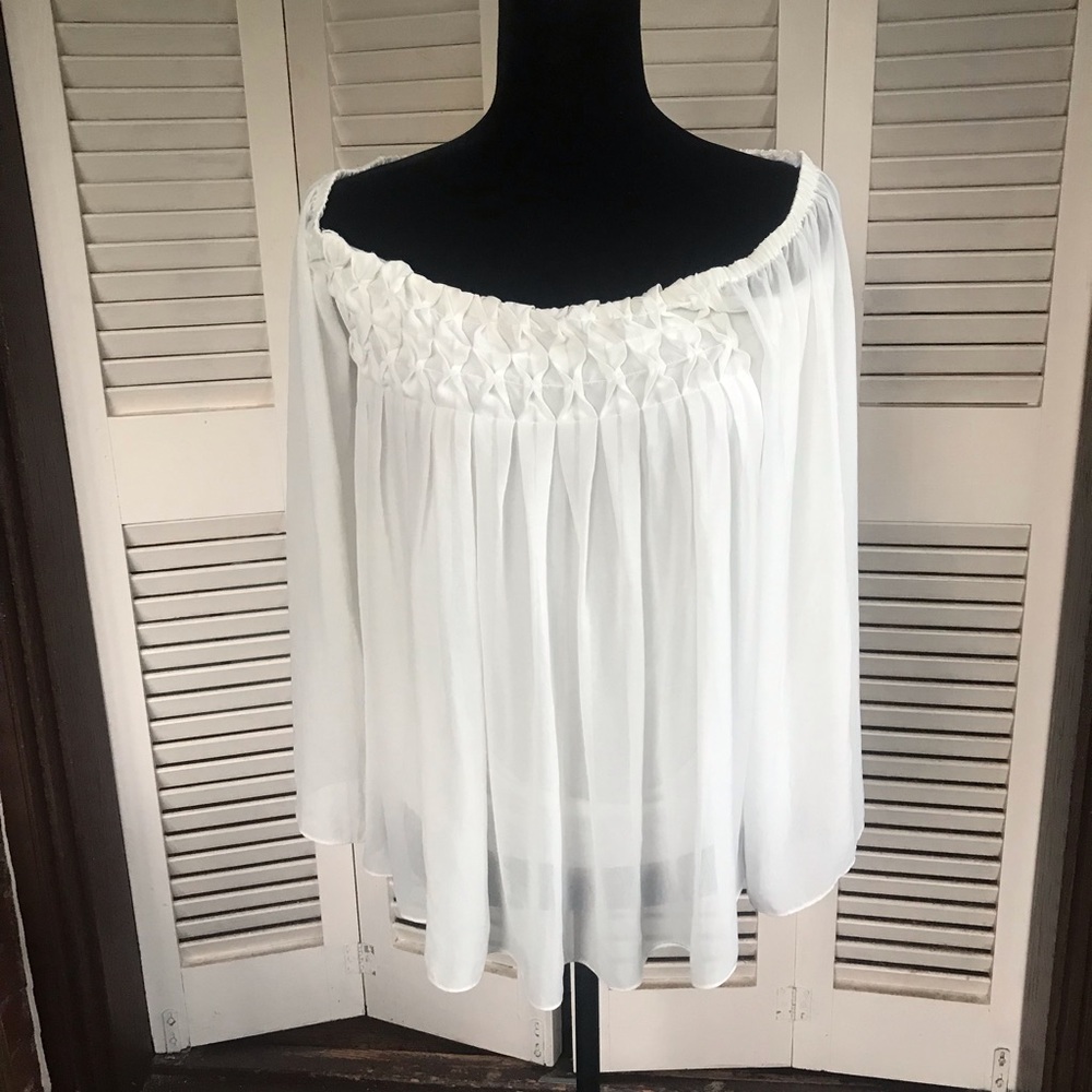 Anthropologie top blouse Bailey 44 off shoulder - Picture 7 of 8